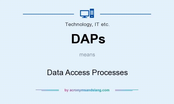 What does DAPs mean? It stands for Data Access Processes