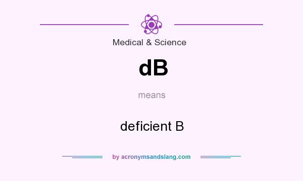 What does dB mean? It stands for deficient B