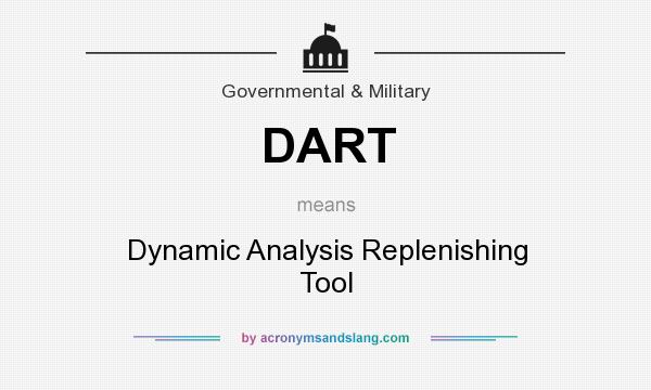 What does DART mean? It stands for Dynamic Analysis Replenishing Tool