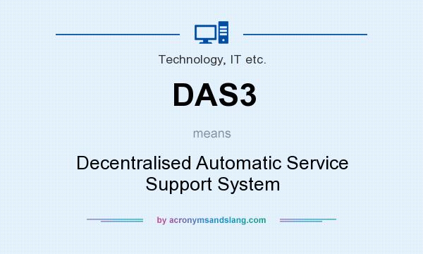 What does DAS3 mean? It stands for Decentralised Automatic Service Support System