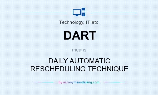 What does DART mean? It stands for DAILY AUTOMATIC RESCHEDULING TECHNIQUE
