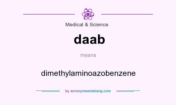 What does daab mean? It stands for dimethylaminoazobenzene