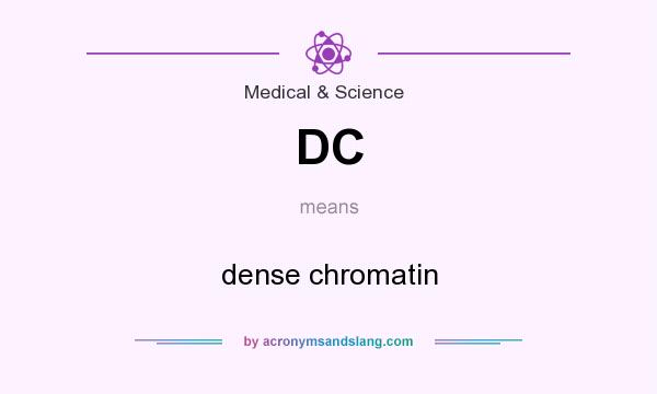 What does DC mean? It stands for dense chromatin