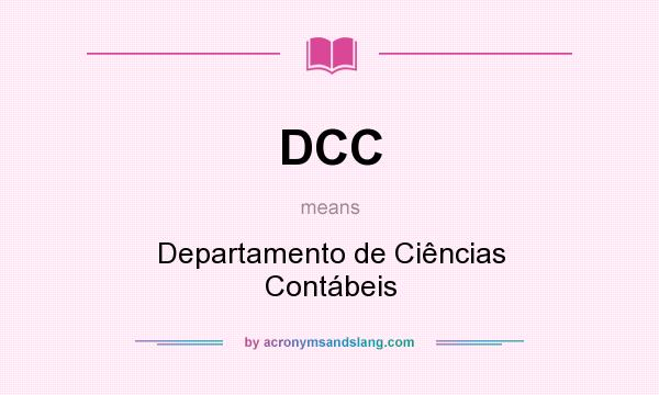 What does DCC mean? It stands for Departamento de Ciências Contábeis