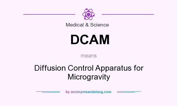 What does DCAM mean? It stands for Diffusion Control Apparatus for Microgravity