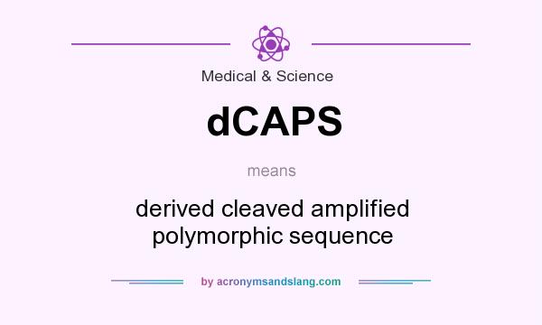 What does dCAPS mean? It stands for derived cleaved amplified polymorphic sequence