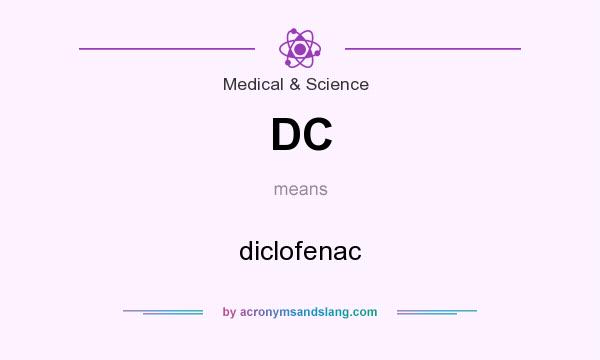 What does DC mean? It stands for diclofenac