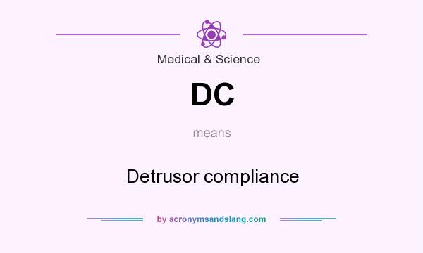 What does DC mean? It stands for Detrusor compliance
