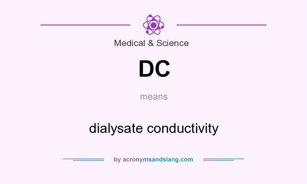 What does DC mean? It stands for dialysate conductivity