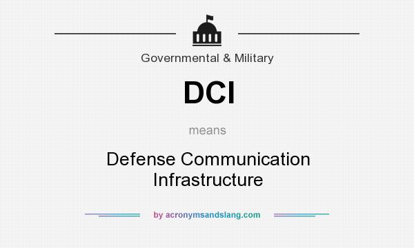 What does DCI mean? It stands for Defense Communication Infrastructure