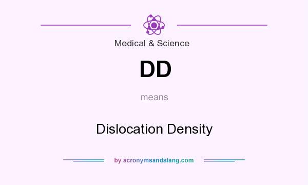 What does DD mean? It stands for Dislocation Density