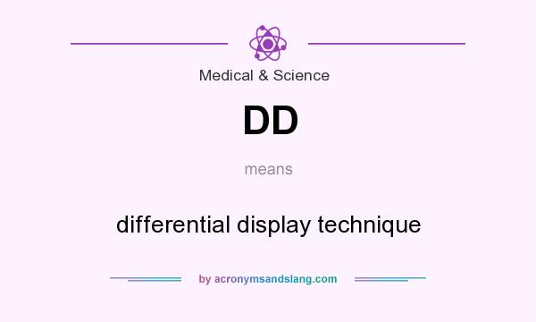 What does DD mean? It stands for differential display technique