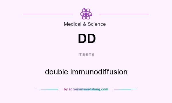 What does DD mean? It stands for double immunodiffusion