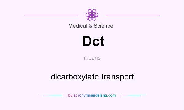 What does Dct mean? It stands for dicarboxylate transport