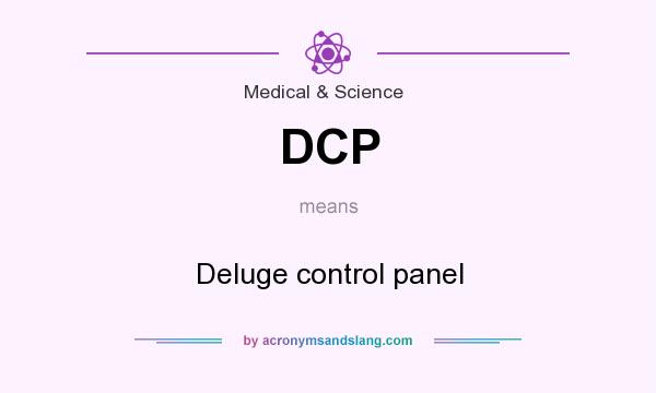 What does DCP mean? It stands for Deluge control panel