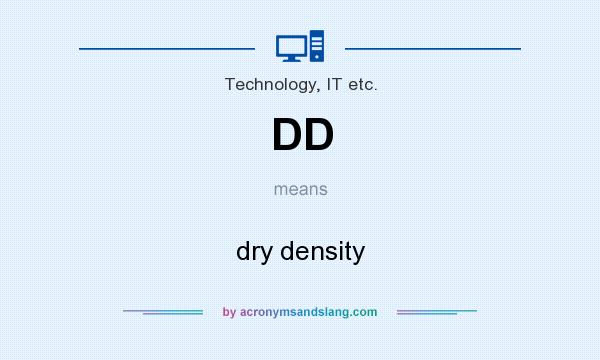 What does DD mean? It stands for dry density
