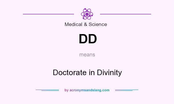 What does DD mean? It stands for Doctorate in Divinity