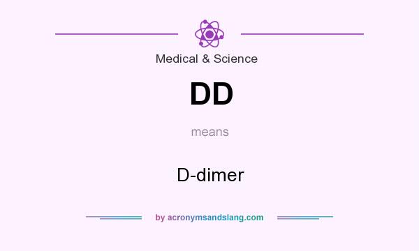 What does DD mean? It stands for D-dimer