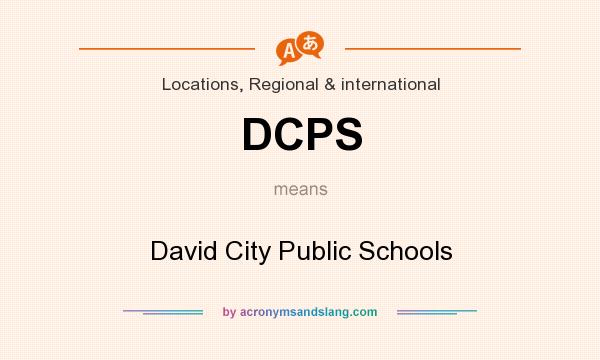 What does DCPS mean? It stands for David City Public Schools