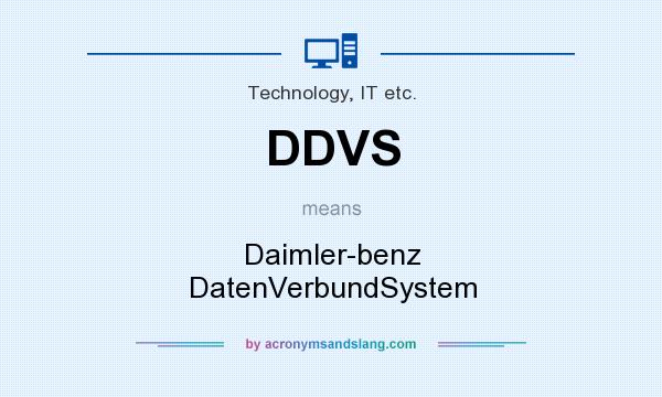 What does DDVS mean? It stands for Daimler-benz DatenVerbundSystem