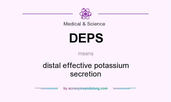 What does DEPS mean? It stands for distal effective potassium secretion