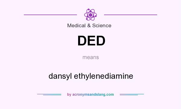 What does DED mean? It stands for dansyl ethylenediamine