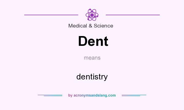What does Dent mean? It stands for dentistry