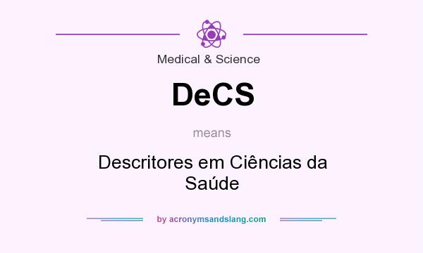What does DeCS mean? It stands for Descritores em Ciências da Saúde