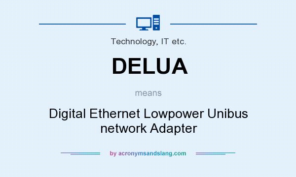 What does DELUA mean? It stands for Digital Ethernet Lowpower Unibus network Adapter