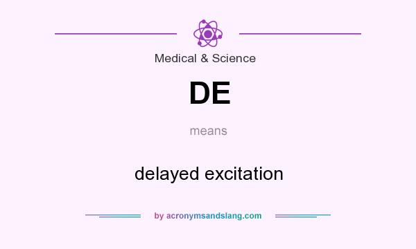 What does DE mean? It stands for delayed excitation