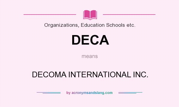 What does DECA mean? It stands for DECOMA INTERNATIONAL INC.