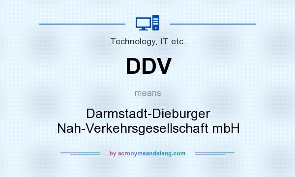 What does DDV mean? It stands for Darmstadt-Dieburger Nah-Verkehrsgesellschaft mbH