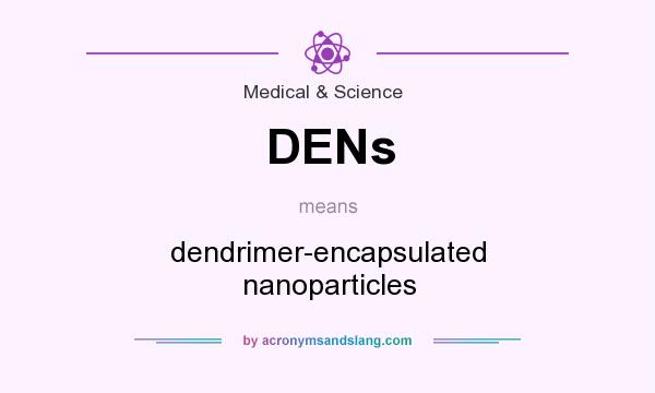 What does DENs mean? It stands for dendrimer-encapsulated nanoparticles