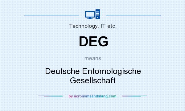 What does DEG mean? It stands for Deutsche Entomologische Gesellschaft