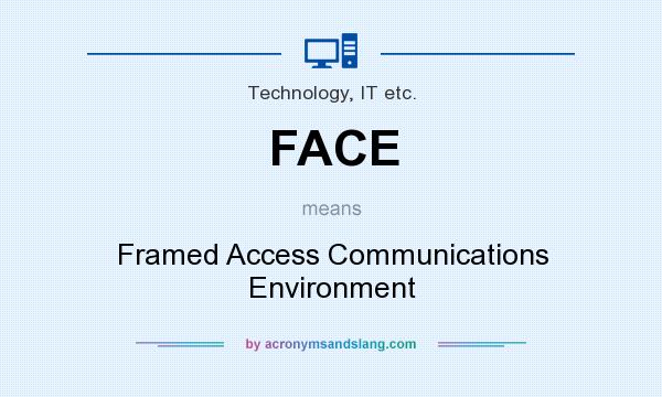 What does FACE mean? It stands for Framed Access Communications Environment