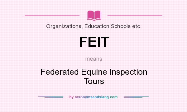 What does FEIT mean? It stands for Federated Equine Inspection Tours