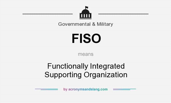 What does FISO mean? It stands for Functionally Integrated Supporting Organization