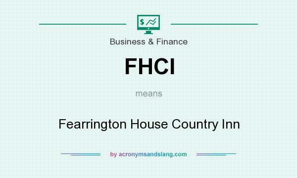 What does FHCI mean? It stands for Fearrington House Country Inn