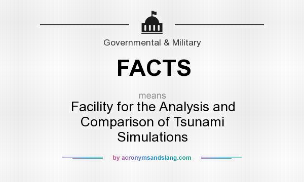 What does FACTS mean? It stands for Facility for the Analysis and Comparison of Tsunami Simulations