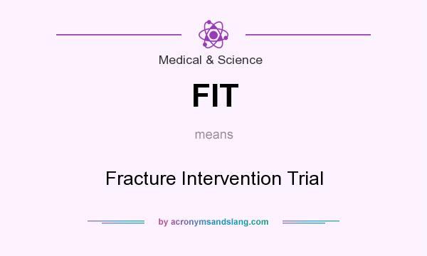 What does FIT mean? It stands for Fracture Intervention Trial