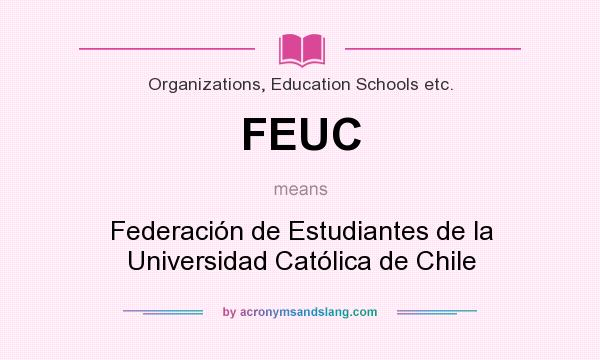 What does FEUC mean? It stands for Federación de Estudiantes de la Universidad Católica de Chile