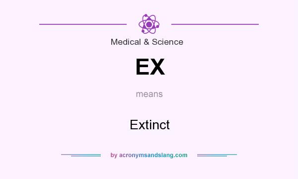 What does EX mean? It stands for Extinct