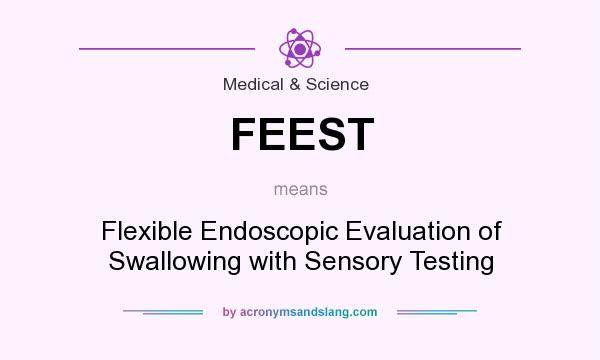 What does FEEST mean? It stands for Flexible Endoscopic Evaluation of Swallowing with Sensory Testing