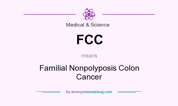 What does FCC mean? It stands for Familial Nonpolyposis Colon Cancer