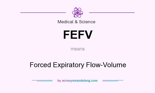 What does FEFV mean? It stands for Forced Expiratory Flow-Volume