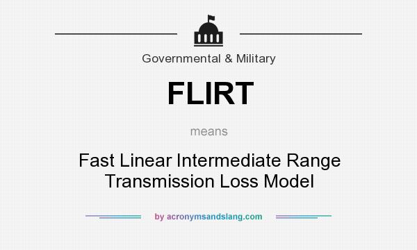 What does FLIRT mean? It stands for Fast Linear Intermediate Range Transmission Loss Model
