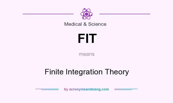 What does FIT mean? It stands for Finite Integration Theory