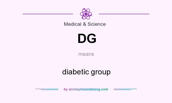 What does DG mean? It stands for diabetic group