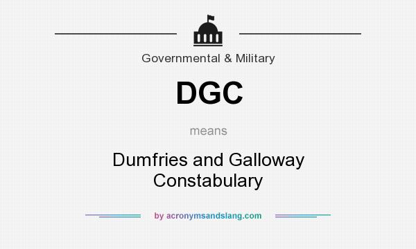 What does DGC mean? It stands for Dumfries and Galloway Constabulary