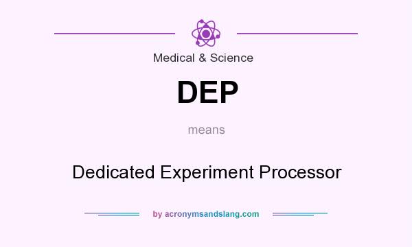 What does DEP mean? It stands for Dedicated Experiment Processor